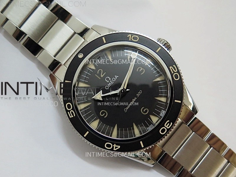 Seamaster 300 Master Spectre 234.30.41.21.01.001 SS VSF Best Edition Black Dial on Bracelet A8912